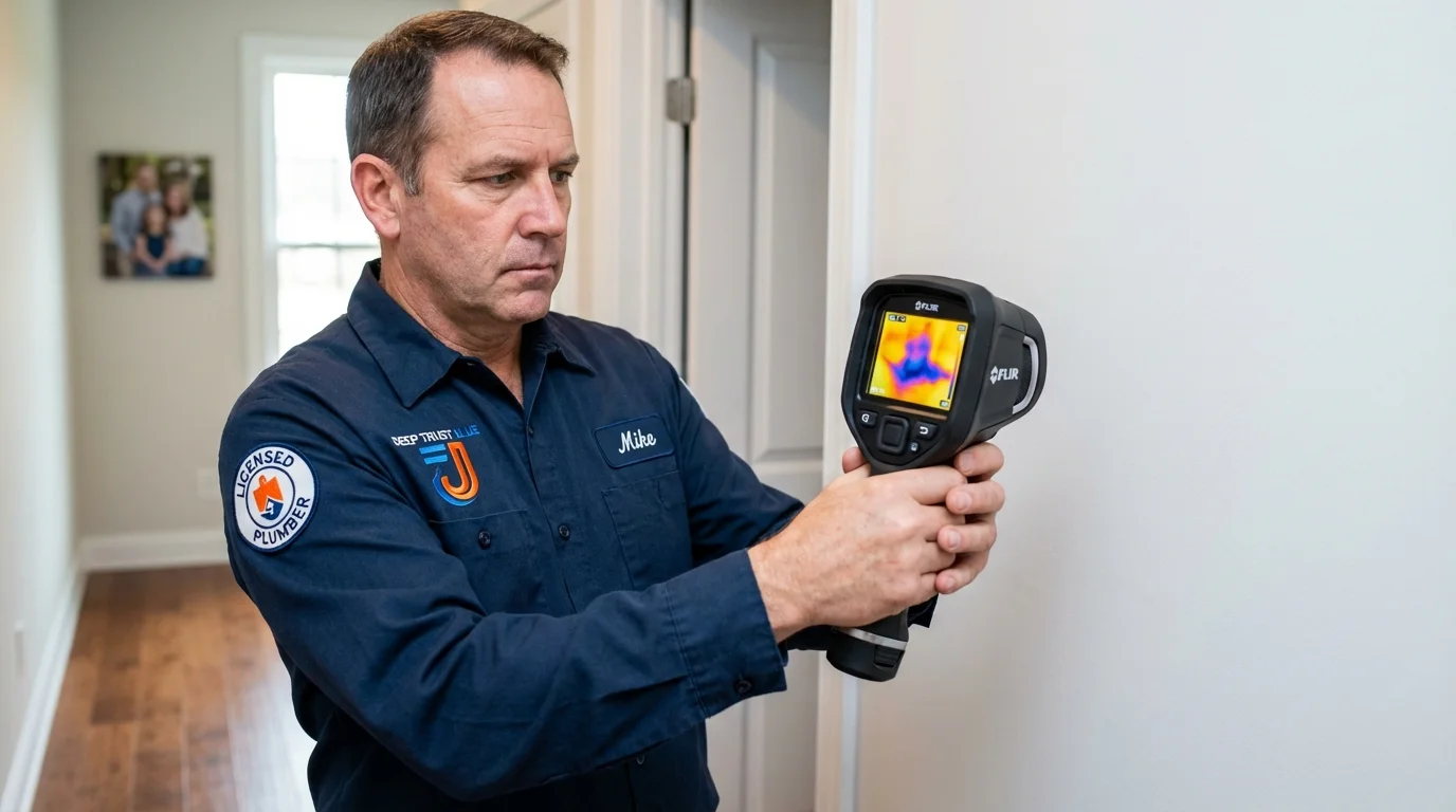 Thermal imaging leak detection by Johns Plumbing LLC in Yuba City